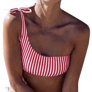 super cute striped bikini